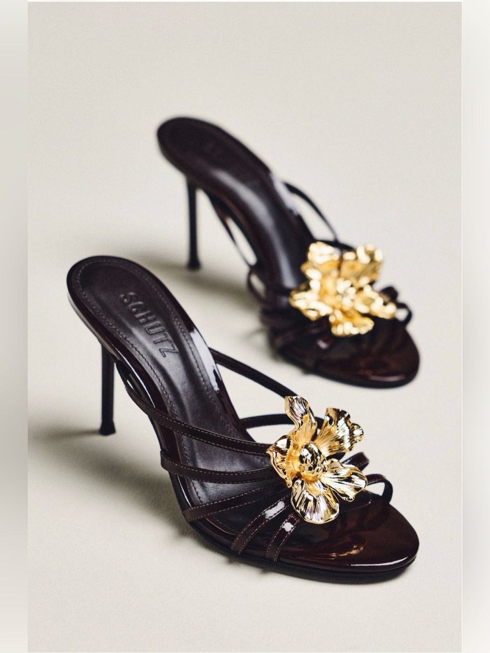 Anthropologie Schutz Flora Mule Heels Maplewood